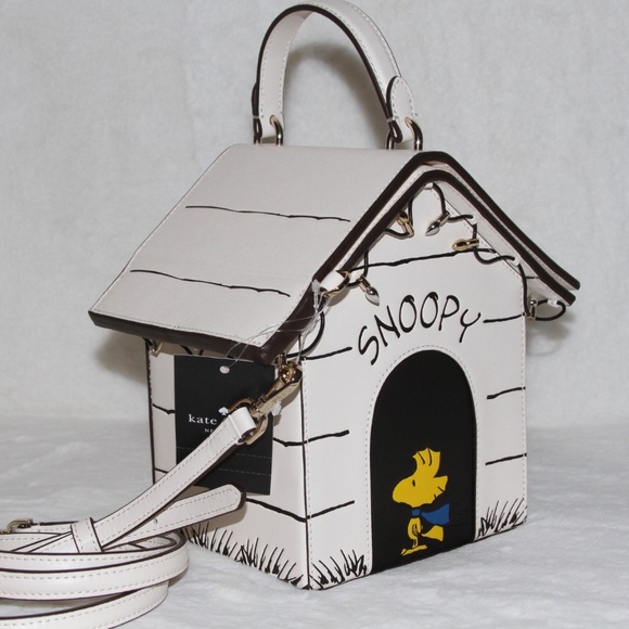 NWT Kate Spade X Peanuts Snoopy 3D House Crossbody Novelty Purse Woodstock - Picture 3 of 6